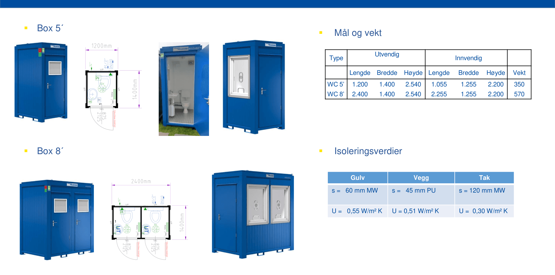 Sanitærcontainer